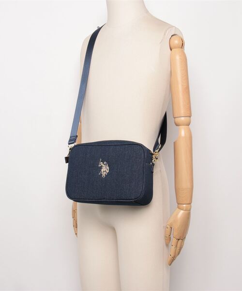 U.S. POLO ASSN.(ユーエスポロアッスン)の「【U.S. POLO ASSN.】コットンショルダーバッグ USPA2555(ショルダーバッグ・レディース・ブラック/サックスブルー/カーキ/オフホワイト/ホワイト系その他2/インディゴブルー・FREE)」の11枚目の写真