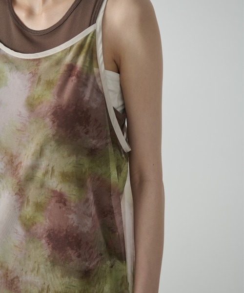 AIC.（エーアイシー）の「ぼかし模様チュールスリットワンピース（ワンピース・レディース・ライトグリーン/ブルー・FREE）」の18枚目の写真