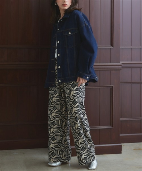 Soiunique（スワユニーク）の「綿１００％オーバーサイズデニムジャケット ［Soiunique］（デニムジャケット・レディース・ブラック/ブルー/インディゴブルー・M）」の14枚目の写真