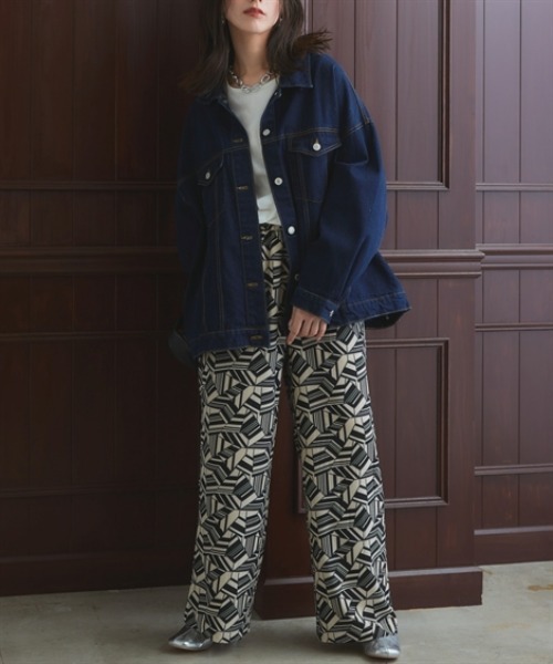 Soiunique（スワユニーク）の「綿１００％オーバーサイズデニムジャケット ［Soiunique］（デニムジャケット・レディース・ブラック/ブルー/インディゴブルー・M）」の15枚目の写真