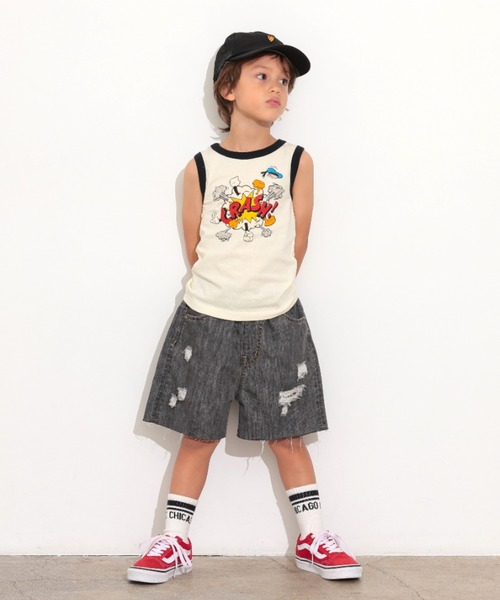 Ocean&Ground（オーシャン&グラウンド）の「NICE FIGHT！ﾌﾟﾘﾝﾄﾀﾝｸﾄｯﾌﾟ（タンクトップ・キッズ・ライトグリーン/レッド/キナリ・80/90/100/110/120/130/140）」の16枚目の写真