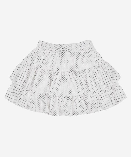.KOM(ドットコム)の「A'GEM/9 × .kom 『.KOM/ドットケーオーエム』 ドットティアードミニスカート(スカート・レディース・アイボリー・FREE)」の5枚目の写真