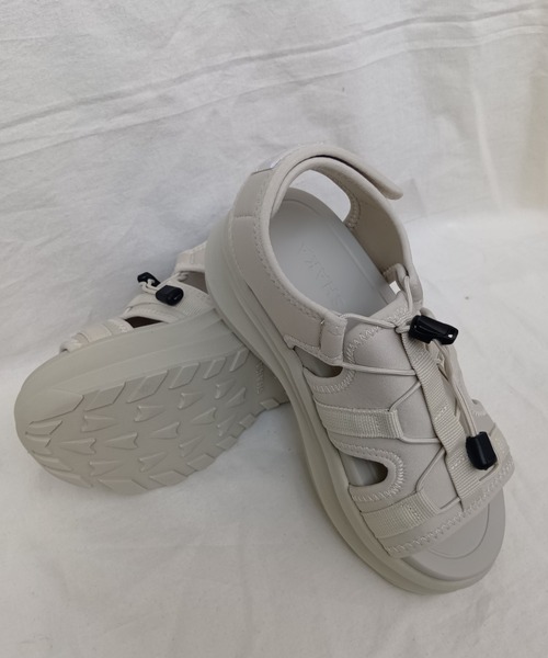 SHAKA(シャカ)の「【SHAKA】シャカ GLASTONBURY CHUNKY GES(グラストンベリー チャンキー GES)SK-322(サンダル・レディース・キナリ/ブラック/ダークベージュ・5/6/7/4)」の6枚目の写真