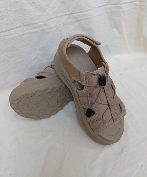 SHAKA(シャカ)の「【SHAKA】シャカ GLASTONBURY CHUNKY GES(グラストンベリー チャンキー GES)SK-322(サンダル・レディース・キナリ/ブラック/ダークベージュ・5/6/7/4)」の5枚目の写真