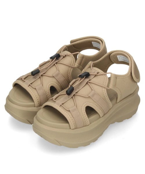 SHAKA(シャカ)の「【SHAKA】シャカ GLASTONBURY CHUNKY GES(グラストンベリー チャンキー GES)SK-322(サンダル・レディース・キナリ/ブラック/ダークベージュ・5/6/7/4)」の9枚目の写真