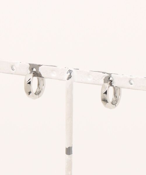 WARAIJOGO(ワライジョウゴ)の「【WARAIJOGO】EKG157/リングペアピアス/両耳用(NEZ)(ピアス(両耳用)・レディース・シルバー・FREE)」の4枚目の写真