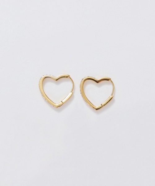 Phoebe（フィービィー）の「【金属アレルギー対応】ワンタッチライナーモチーフビジューフープピアス ハート/星スター（ピアス（両耳用）・レディース・ゴールド系2/シルバー系1/ゴールド系1/シルバー系2・FREE）」の13枚目の写真