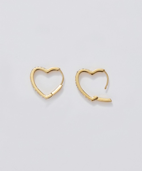 Phoebe（フィービィー）の「【金属アレルギー対応】ワンタッチライナーモチーフビジューフープピアス ハート/星スター（ピアス（両耳用）・レディース・ゴールド系2/シルバー系1/ゴールド系1/シルバー系2・FREE）」の14枚目の写真