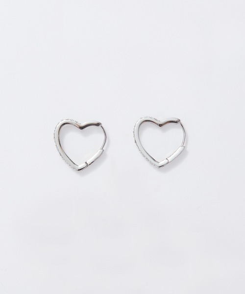 Phoebe（フィービィー）の「【金属アレルギー対応】ワンタッチライナーモチーフビジューフープピアス ハート/星スター（ピアス（両耳用）・レディース・ゴールド系2/シルバー系1/ゴールド系1/シルバー系2・FREE）」の19枚目の写真