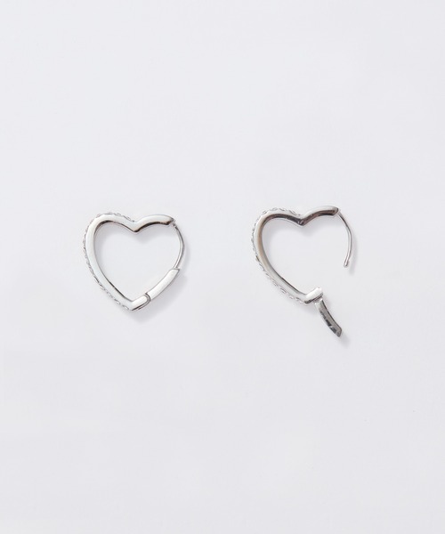 Phoebe（フィービィー）の「【金属アレルギー対応】ワンタッチライナーモチーフビジューフープピアス ハート/星スター（ピアス（両耳用）・レディース・ゴールド系2/シルバー系1/ゴールド系1/シルバー系2・FREE）」の20枚目の写真