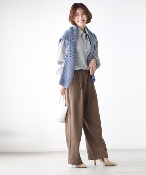 Ehre style（エーレスタイル）の「さっと穿ける♪ゆるリラパンツ（その他パンツ・レディース・アイボリー/ブラウン/ブラック・FREE）」の11枚目の写真
