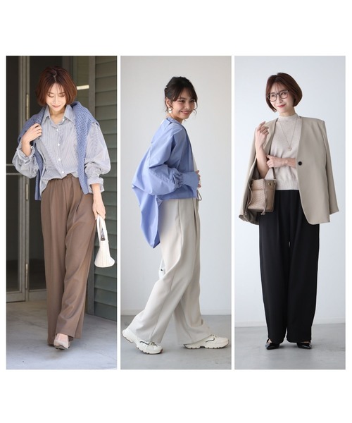 Ehre style（エーレスタイル）の「さっと穿ける♪ゆるリラパンツ（その他パンツ・レディース・アイボリー/ブラウン/ブラック・FREE）」の12枚目の写真