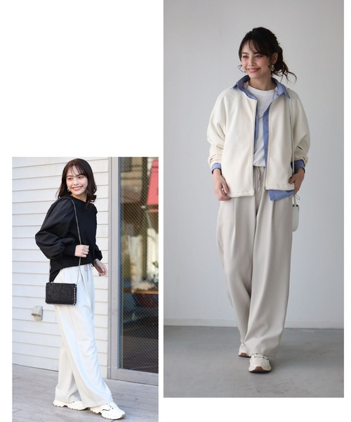 Ehre style（エーレスタイル）の「さっと穿ける♪ゆるリラパンツ（その他パンツ・レディース・アイボリー/ブラウン/ブラック・FREE）」の4枚目の写真
