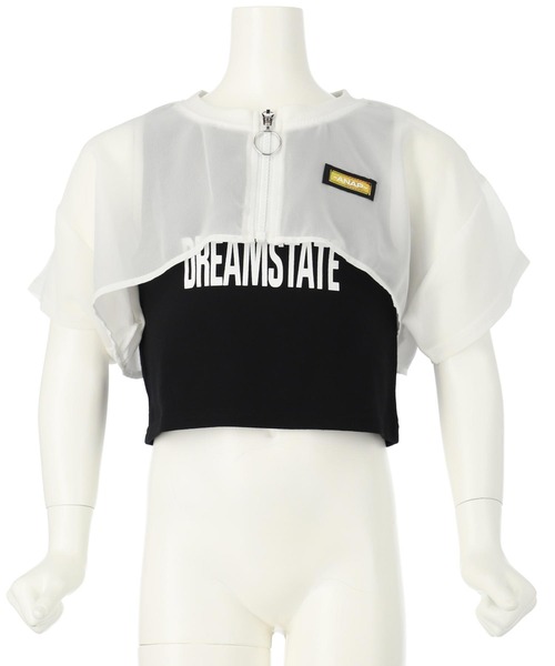 ANAP kids（アナップキッズ）の「シアー ショート ブルゾン × タンクトップ SET（タンクトップ・キッズ・ホワイト/ラベンダー/ブラック・110cm/120cm/130cm）」の18枚目の写真