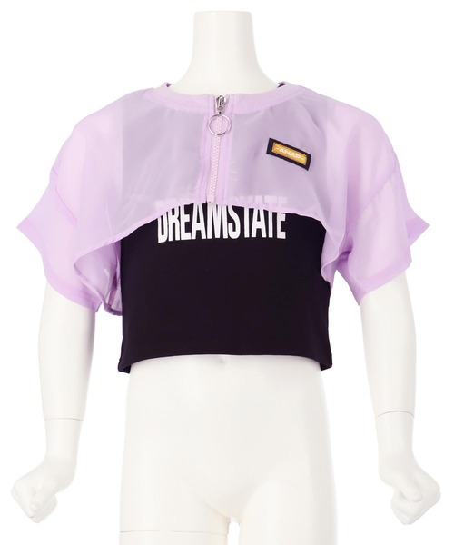 ANAP kids（アナップキッズ）の「シアー ショート ブルゾン × タンクトップ SET（タンクトップ・キッズ・ホワイト/ラベンダー/ブラック・110cm/120cm/130cm）」の20枚目の写真