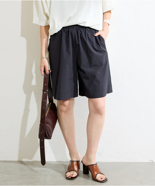 ジャーナルスタンダードブラック ハーフパンツ JOURNAL STANDARD（ジャーナルスタンダード）の「TWクロスハーフ