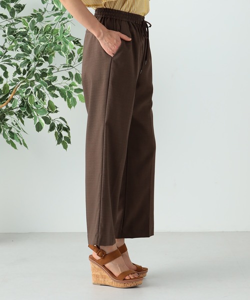 GALLORIA(ギャローリア)の「ドロストセミフレアパンツ(その他パンツ・レディース・チャコールグレー/ベージュ/ブラウン・S/M/L/LL)」の14枚目の写真