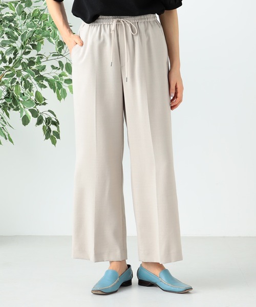 GALLORIA(ギャローリア)の「ドロストセミフレアパンツ(その他パンツ・レディース・チャコールグレー/ベージュ/ブラウン・S/M/L/LL)」の5枚目の写真