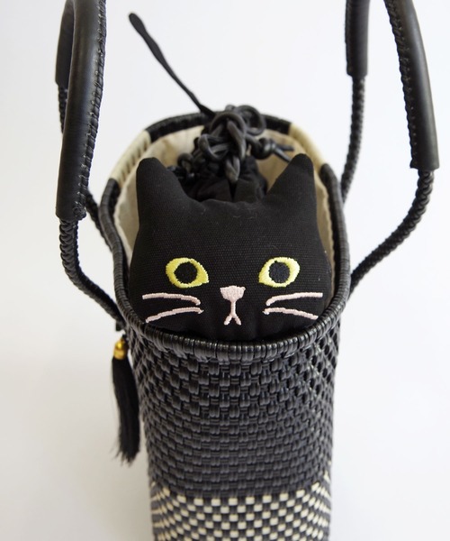 WOVEN(ウーヴン)の「WOVEN (ウーヴン) / メキシコ製 メルカドバッグ × キャンバスねこ2WAYバッグ(かごバッグ・レディース・ブラック系その他2/ブルー系その他2/ブルー系その他3/ブラック系その他/ブラック系その他3/ブラック系2/シルバー系その他2/ブラック系/ブルー系その他/シルバー系その他/ブラック系1/シルバー系その他3・FREE)」の14枚目の写真
