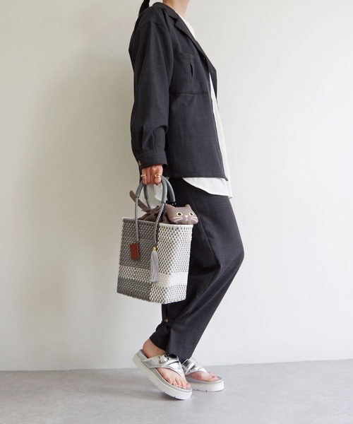 WOVEN(ウーヴン)の「WOVEN (ウーヴン) / メキシコ製 メルカドバッグ × キャンバスねこ2WAYバッグ(かごバッグ・レディース・ブラック系その他2/ブルー系その他2/ブルー系その他3/ブラック系その他/ブラック系その他3/ブラック系2/シルバー系その他2/ブラック系/ブルー系その他/シルバー系その他/ブラック系1/シルバー系その他3・FREE)」の19枚目の写真