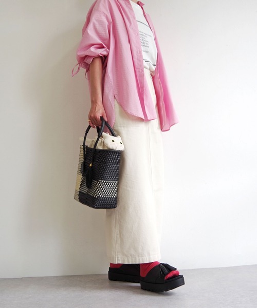 WOVEN(ウーヴン)の「WOVEN (ウーヴン) / メキシコ製 メルカドバッグ × キャンバスねこ2WAYバッグ(かごバッグ・レディース・ブラック系その他2/ブルー系その他2/ブルー系その他3/ブラック系その他/ブラック系その他3/ブラック系2/シルバー系その他2/ブラック系/ブルー系その他/シルバー系その他/ブラック系1/シルバー系その他3・FREE)」の22枚目の写真
