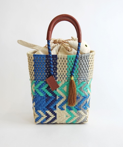 【新品未使用】WOVEN ウーヴン メルカドバッグ　2WAY 楽天市場】WOVEN ウーヴン バスケットバッグ メルカドバッグ