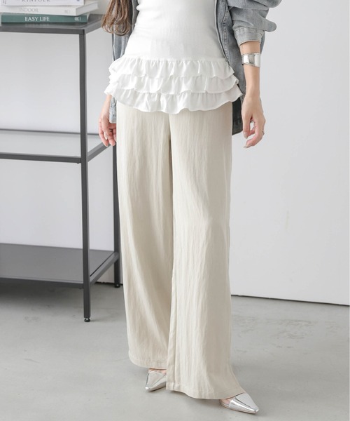 lesperance（レスぺランス）の「イージーワンドパンツ（その他パンツ・レディース・ベージュ/ブラック/ブラウン系その他/ブラック系その他・M/L）」の4枚目の写真