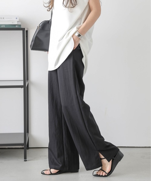 lesperance（レスぺランス）の「イージーワンドパンツ（その他パンツ・レディース・ベージュ/ブラック/ブラウン系その他/ブラック系その他・M/L）」の2枚目の写真