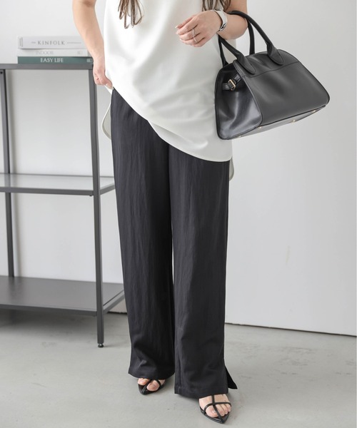 lesperance（レスぺランス）の「イージーワンドパンツ（その他パンツ・レディース・ベージュ/ブラック/ブラウン系その他/ブラック系その他・M/L）」の6枚目の写真