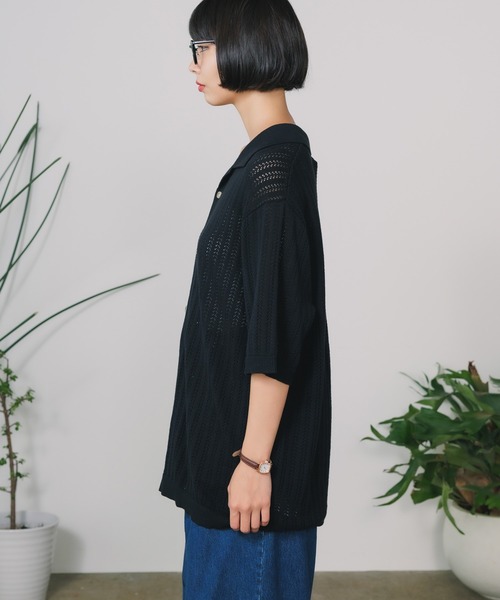 ROLLA'S(ローラス)の「ROLLA'S/ローラス BOWLER KNIT SHIRT ニットシャツ(シャツ/ブラウス・レディース・ゴールド/ブラック・M/S)」の20枚目の写真