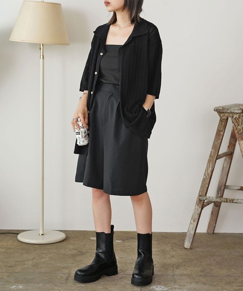 ROLLA'S(ローラス)の「ROLLA'S/ローラス BOWLER KNIT SHIRT ニットシャツ(シャツ/ブラウス・レディース・ゴールド/ブラック・M/S)」の6枚目の写真