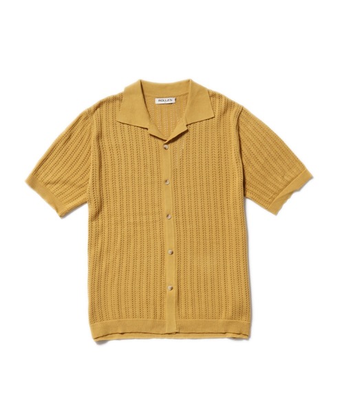 ROLLA'S(ローラス)の「ROLLA'S/ローラス BOWLER KNIT SHIRT ニットシャツ(シャツ/ブラウス・レディース・ゴールド/ブラック・M/S)」の7枚目の写真