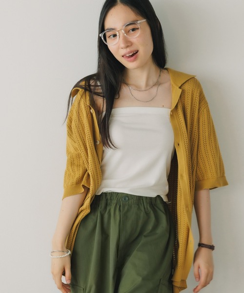 ROLLA'S(ローラス)の「ROLLA'S/ローラス BOWLER KNIT SHIRT ニットシャツ(シャツ/ブラウス・レディース・ゴールド/ブラック・M/S)」の9枚目の写真