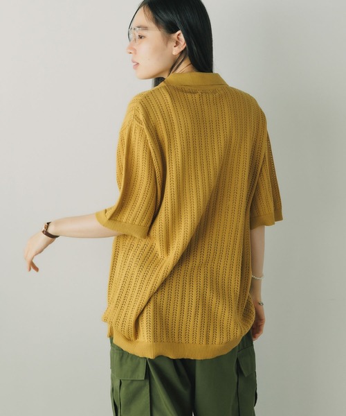 ROLLA'S(ローラス)の「ROLLA'S/ローラス BOWLER KNIT SHIRT ニットシャツ(シャツ/ブラウス・レディース・ゴールド/ブラック・M/S)」の11枚目の写真