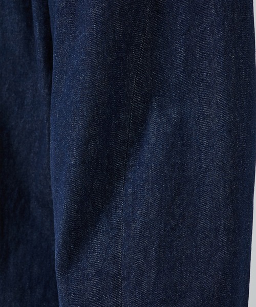 STUDIOUS（ステュディオス）の「【STUDIOUS】BALLOON WIDE DEINM PANTS（デニムパンツ・メンズ・インディゴブルー/ブラック・1/2）」の8枚目の写真