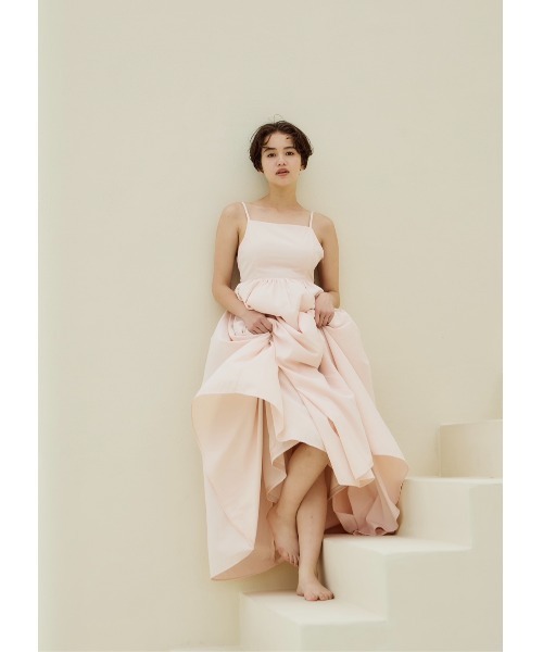 NOTREemor（ノートルエモア）の「volume flare camisole dress（ワンピース・レディース・ブラック/ライトベージュ/ピンク系その他・MEDIUM/SMALL）」の22枚目の写真