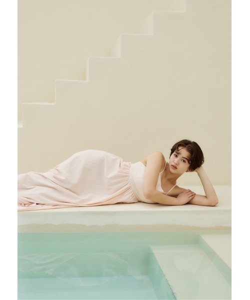 NOTREemor（ノートルエモア）の「volume flare camisole dress（ワンピース・レディース・ブラック/ライトベージュ/ピンク系その他・MEDIUM/SMALL）」の15枚目の写真
