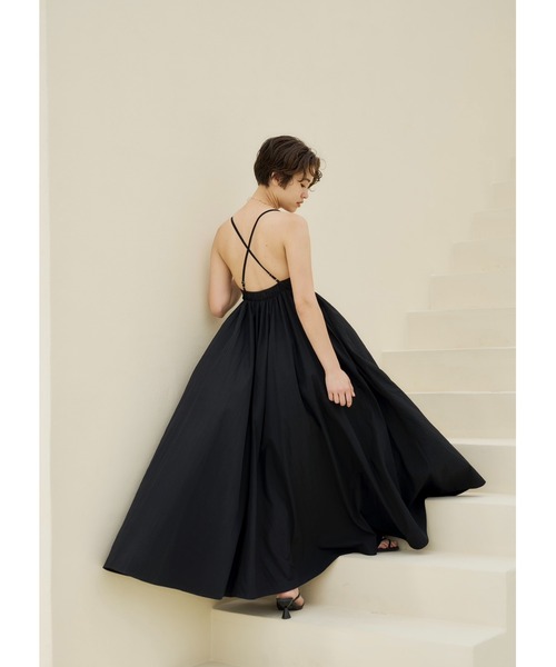 NOTREemor（ノートルエモア）の「volume flare camisole dress（ワンピース・レディース・ブラック/ライトベージュ/ピンク系その他・MEDIUM/SMALL）」の19枚目の写真