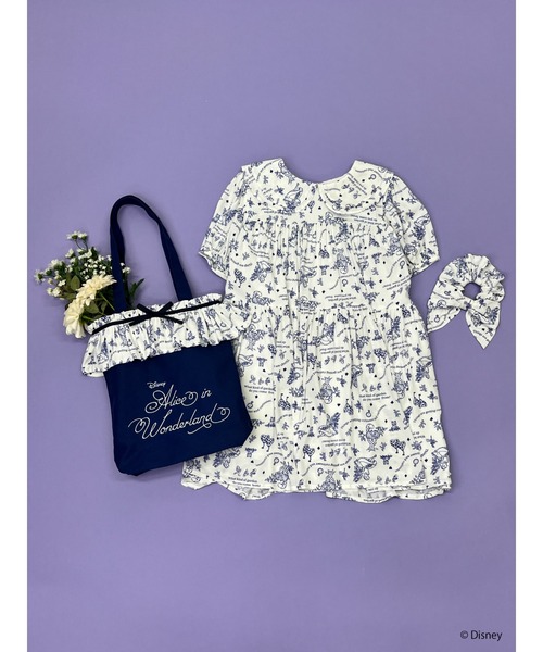 Disney（ディズニー）の「【Disney】ふしぎの国のアリス/トワル・ドゥ・ジュイSTYLEフリルトートバッグ（トートバッグ・レディース・ホワイト/ネイビー・FREE）」の22枚目の写真