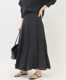 新品未使用タグ付◇plage スリットリネンスカート36 ブラック セール】Slit Linen スカート◇（スカート）｜Plage（プラージュ