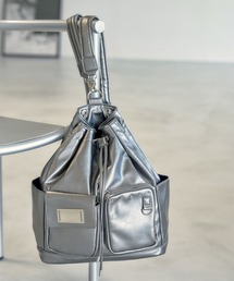 バックパック/リュック（シルバー/銀色系・合成皮革/人工皮革