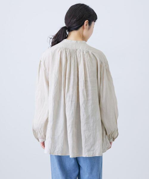 リネンスモックブラウス（シャツ/ブラウス）｜かぐれ（カグレ）の