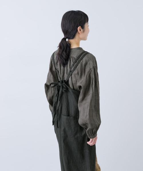 かぐれ 25SS リネンスモックブラウス かぐれ｜リネンスモックブラウス | Rakuten Fashion(楽天