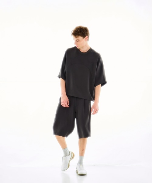 CONZ(コンズ)の「PANEL OVER CREW NECK TEE(Tシャツ/カットソー・メンズ・ブラック/ダークグレー・1/2/3)」の17枚目の写真