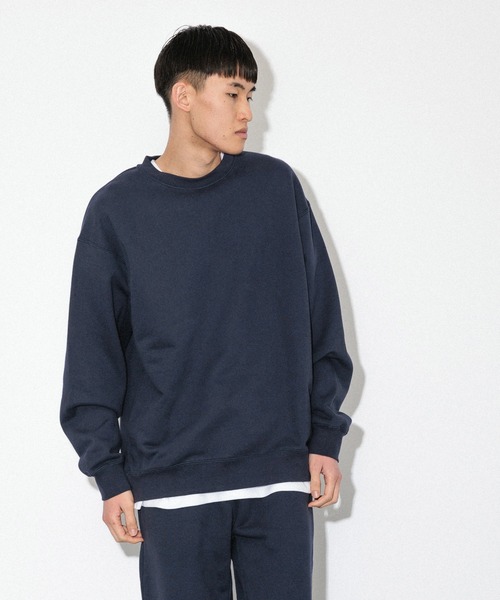 Knuu(ヌウ)の「Heavy Sweatshirt(スウェット・メンズ・ブラック/ヘザーグレー/ネイビー/マルーン/ホワイト/ブラウン/ダークネイビー・X-SMALL/SMALL/MEDIUM/LARGE/X-LARGE/XX-LARGE)」の5枚目の写真