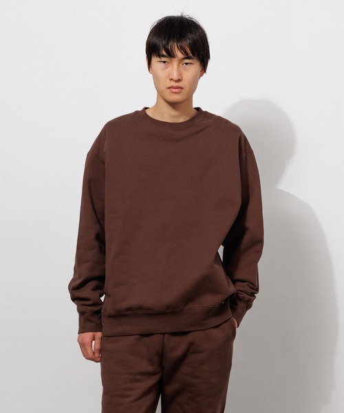 Knuu(ヌウ)の「Heavy Sweatshirt(スウェット・メンズ・ブラック/ヘザーグレー/ネイビー/マルーン/ホワイト/ブラウン/ダークネイビー・X-SMALL/SMALL/MEDIUM/LARGE/X-LARGE/XX-LARGE)」の4枚目の写真