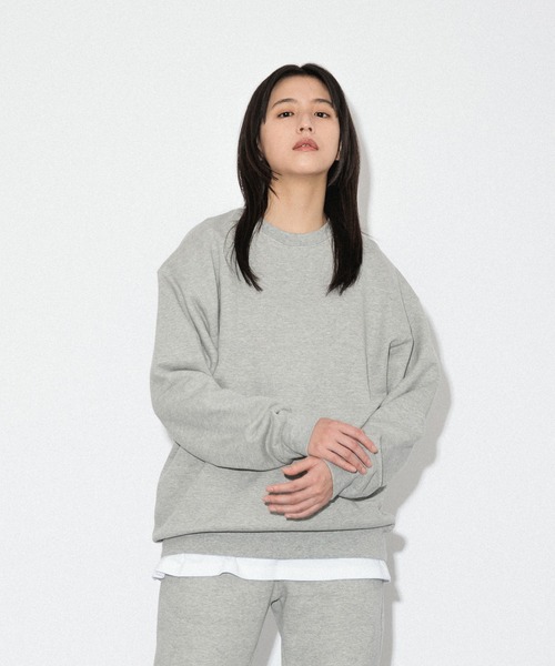 Knuu(ヌウ)の「Heavy Sweatshirt(スウェット・メンズ・ブラック/ヘザーグレー/ネイビー/マルーン/ホワイト/ブラウン/ダークネイビー・X-SMALL/SMALL/MEDIUM/LARGE/X-LARGE/XX-LARGE)」の17枚目の写真