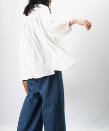 ブラウス シャツ LC/LLL ハシゴレースギャザーブラウス レディース LADY LUCK LUCA ブラウス シャツ LC/LLL ハシゴレースギャザー