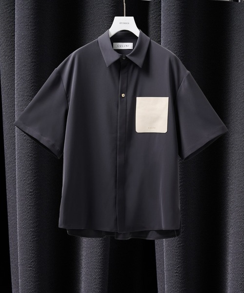 セール】【CULLNI】別注 Sugoku Suzushii Leather Pocket S/S Shirts