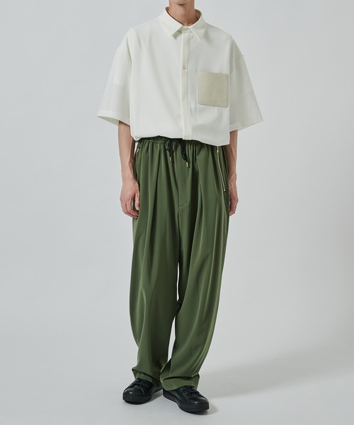 セール】【CULLNI】別注 Sugoku Suzushii Leather Pocket S/S Shirts